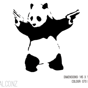 Panda Bear With Pistols