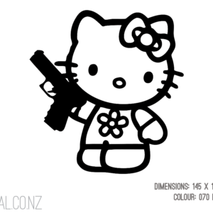 Hello Kitty With Pistol