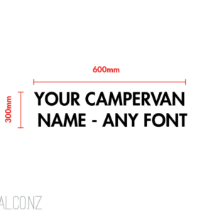 Custom Campervan / Motorhome Name Text 600x300mm