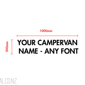 Custom Campervan / Motorhome Name Text 1000x500mm