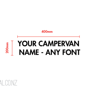 Custom Campervan / Motorhome Name Text 400x200mm