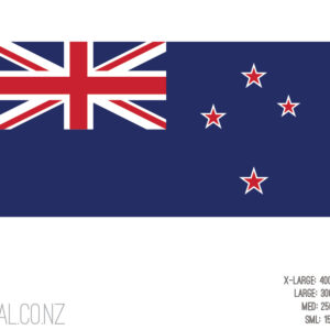 Official New Zealand Flag Printed Decal